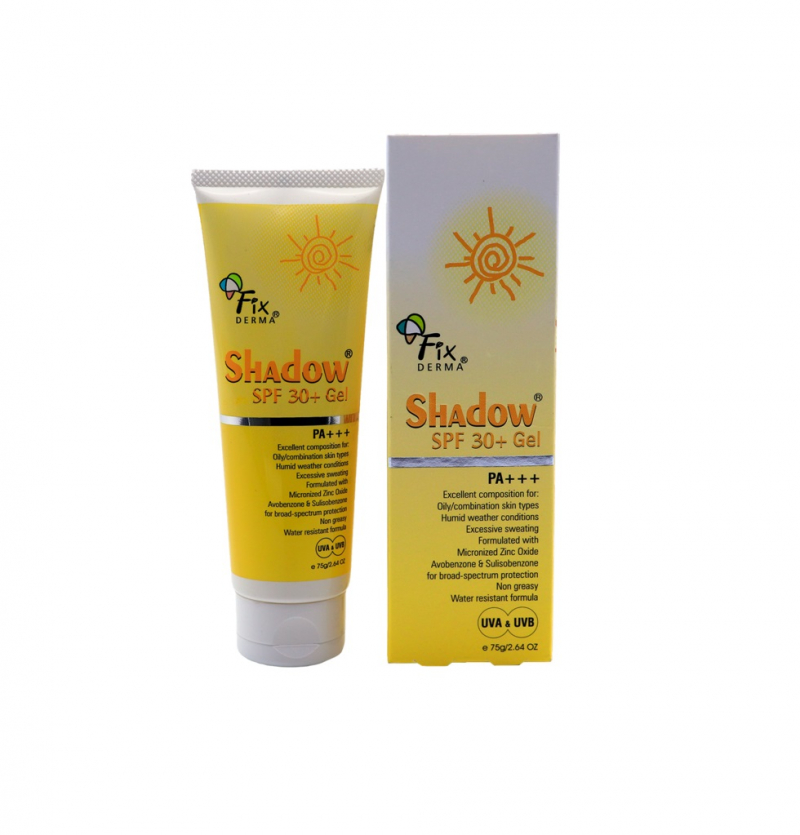 Kem chống nắng vật lý dạng gel Fixderma Shadow Gel SPF 30+ PA+++
